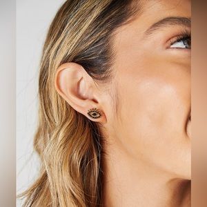 🌟NEW, CHIC**- Adored Rhinestone Eye Stud Earrings | OFFERS WELCOME